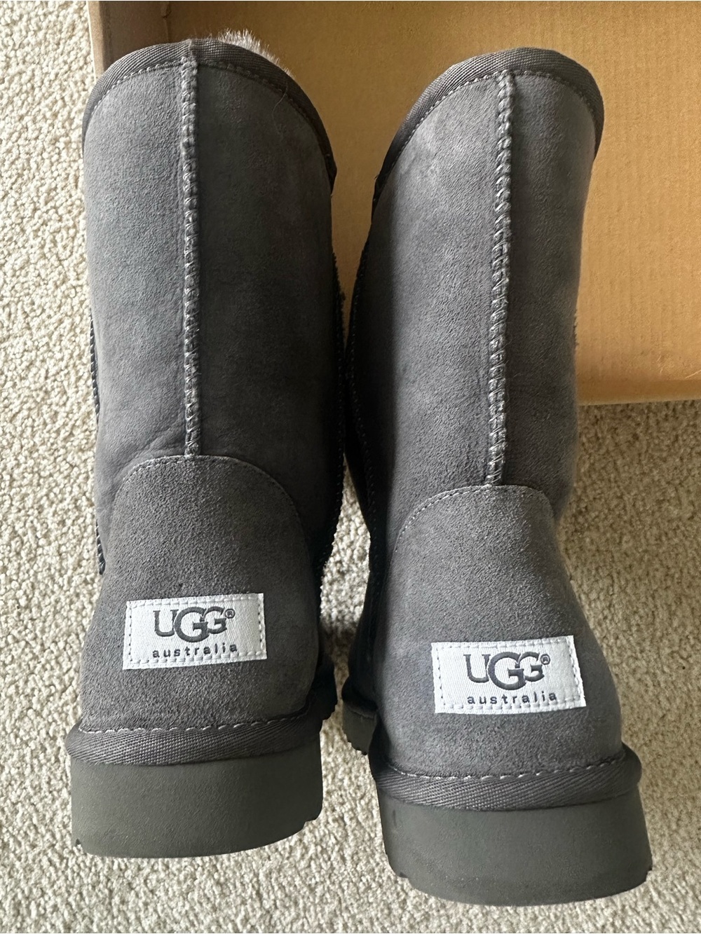 UGG Short Classic Boots in Charcoal